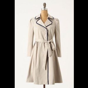 Anthro Elevenses Fair Lady Trench Coat -12
